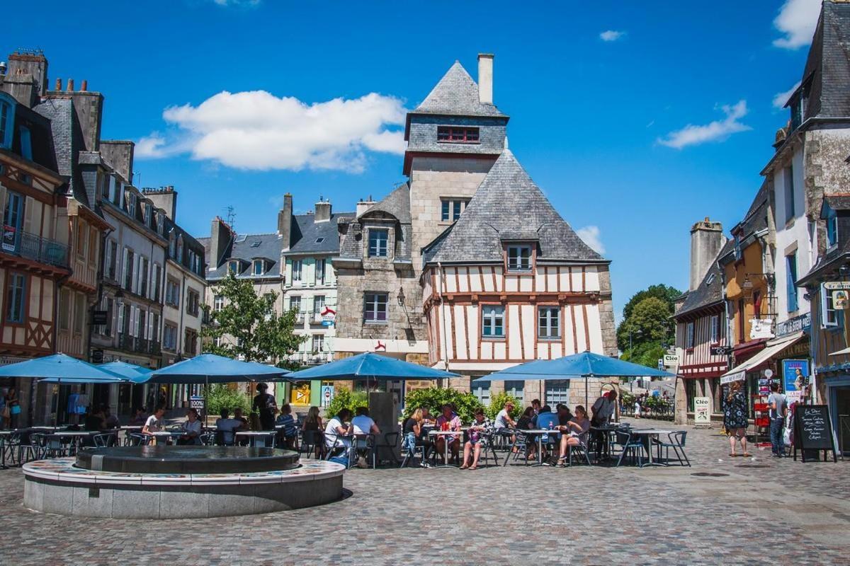 Quimper: T3 Avec Vue Cathedrale Proche Gare Daire Dış mekan fotoğraf